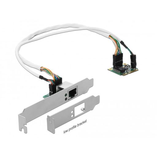 Delock Mini PCIe I/O PCIe félméretű 1 db. Gigabit LAN alacsony profilú (95265)