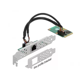   Delock Mini PCIe I/O PCIe teljes méretű 1 x RJ45 Gigabit LAN (95266)
