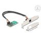 Delock Mini PCIe I/O PCIe teljes méretű 1 x RJ45 Gigabit LAN