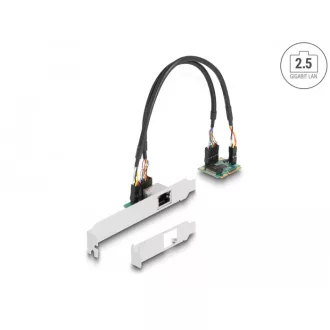   Delock Mini PCIe I/O PCIe teljes méretű 1 x RJ45 2,5 Gigabit LAN (95271)
