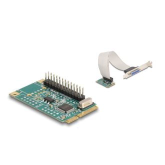   Delock Mini PCIe I/O PCIe teljes méretű 1 x párhuzamos (95275)