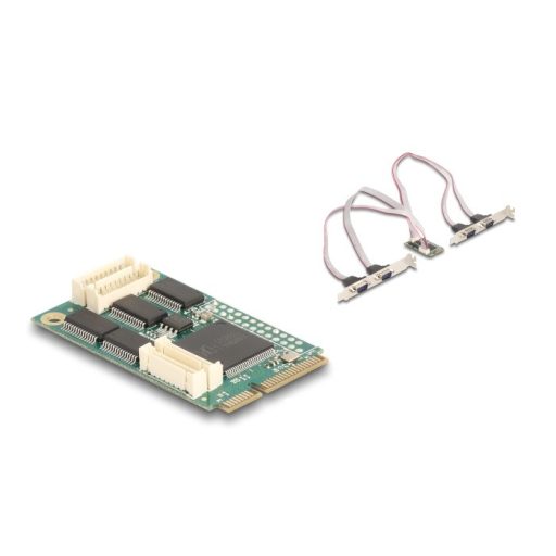 Delock Mini PCIe I/O PCIe teljes méretű 4 x soros RS-232 (95278)