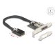 Delock Mini PCIe I/O PCIe teljes méretű 2 x SFP Gigabit LAN