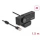 Delock USB UHD Webkamera mikrofonnal 4K 30 Hz 110  látószög és háromlábú állvány (96400)