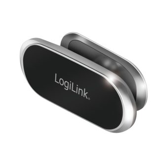   Logilink Mágneses okostelefon tartó, 360 -ban forgatható, 800 g-ig, alumínium, fekete/ezüst (AA0163)