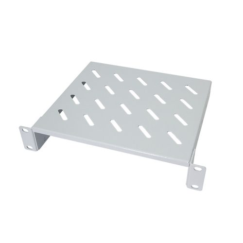 Logilink Konzolos polc 10"-os rackbe szereléshez, 200 mm, 1U, világosszürke