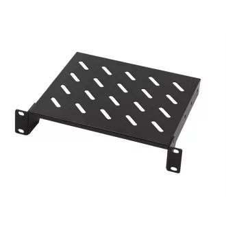   Logilink Konzolos polc 10"-os állványra szerelhető, 200 mm, 1U, fekete (ACT112)