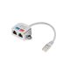 LANBERG RJ45->2X RJ45 LAN SPLITTER ADAPTER FTP KÁBEL 15CM (AD-0026-S)