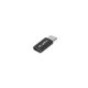 LANBERG USB-C(M) 2.0->USB MICRO(F) ADAPTER FEKETE