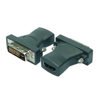 LogiLink HDMI adapter, A/F - DVI-D/M, 1080p, fekete (AH0001)