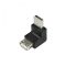 LogiLink USB 2.0 adapter, USB-A/M   USB-A/F, 90 -os szög, fekete (AU0025)