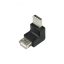 LogiLink USB 2.0 adapter, USB-A/M   USB-A/F, 90 -os szög, fekete (AU0025)