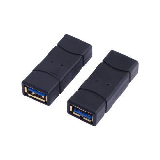 LogiLink USB 3.0 adapter, USB-A/F - USB-A/F, fekete (AU0026)