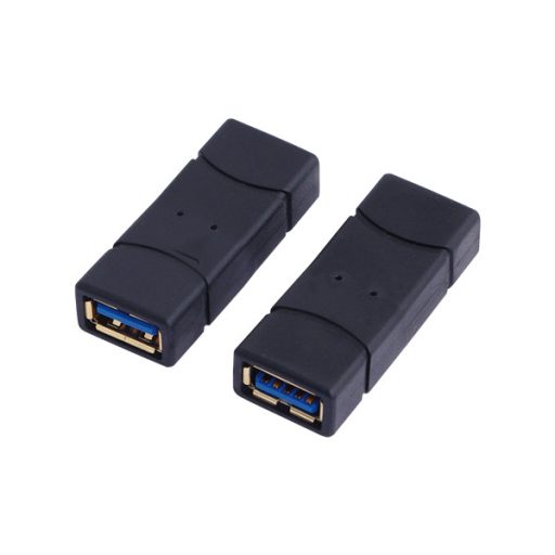 LogiLink USB 3.0 adapter, USB-A/F - USB-A/F, fekete (AU0026)