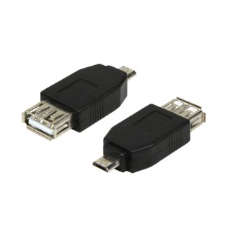   LogiLink USB 2.0 adapter, Micro-USB/M-USB-A/F, fekete (AU0029)