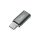 Logilink USB 2.0 Type-C adapter, C/M   Micro-USB/F, ezüst (AU0041)