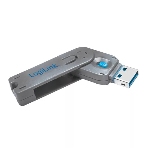 Logilink USB-A port blokkoló (1x kulcs és 1x zár) (AU0044)