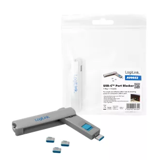   Logilink USB-C port blokkoló (1x kulcs és 4x zár) (AU0052)