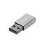 LogiLink USB 3.2 Gen1 Type-C adapter, USB-A/M-USB-C/F, ezüst (AU0056)