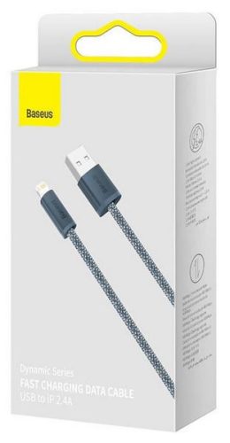 Baseus Dynamic Series USB-A Lightning gyorstöltő kábel 2.4A 1m szürke (CALD000416)