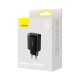 Baseus kompakt töltő 3xUSB 17W EU fekete (CCXJ020101)