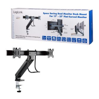   Logilink Kettős monitortartó, 17 27", fogantyúval (BP0102)