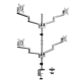   Logilink Négy monitorhoz való tartókonzol, 17" 32", karonként 6 kg, dönthető, forgatható és elforgatható, rögzíthető (BP0211)
