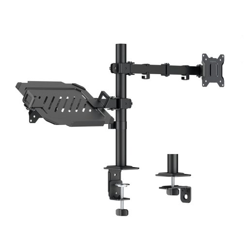 Logilink Kétmonitoros tartókonzol, 17-32"-es monitorokhoz (10 kg), 12-17"-es notebookokhoz/tabletekhez (9 kg) (BP0220)