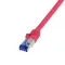 Logilink Patch kábel Ultraflex, Cat.6A, S/FTP, piros, 5 m (C6A074S)