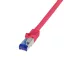 Logilink Patch kábel Ultraflex, Cat.6A, S/FTP, piros, 5 m (C6A074S)