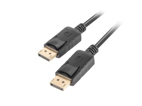 Lanberg Displayport M/M 4K fekete kábel, 1m (CA-DPDP-10CC-0010-BK)