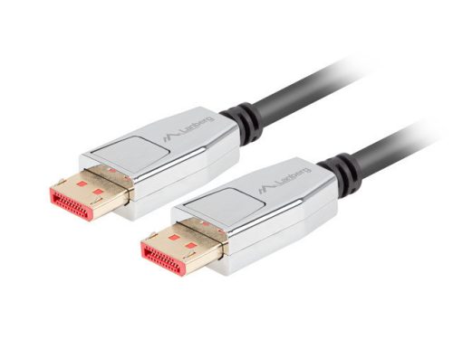 Lanberg Displayport M/M CABLE 20 PIN V1.4 8K 60HZ fekete kábel, 1m