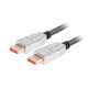 Lanberg Displayport M/M CABLE 20 PIN V1.4 8K 60HZ fekete kábel, 1m
