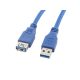 Lanberg USB 3.0 kék kábel AM-AF kiterjesztés, 3m (CA-US3E-10CC-0030-B)