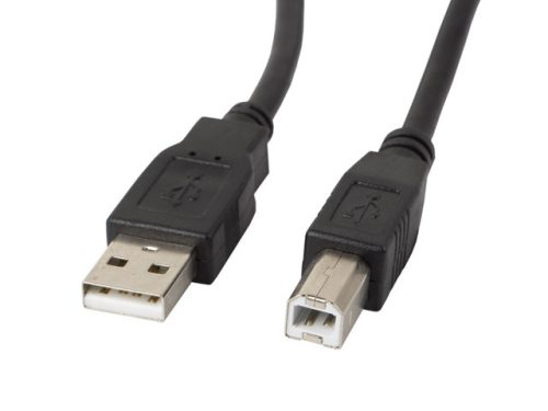 LANBERG USB-A(M)->USB-B(M) 2.0 kábel 1.8M fekete (CA-USBA-10CC-0018-BK)