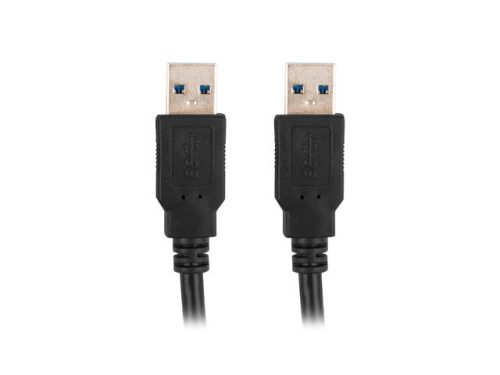 Lanberg USB-A 3.0 kábel M/M 1,8M fekete (CA-USBA-30CU-0018-BK)