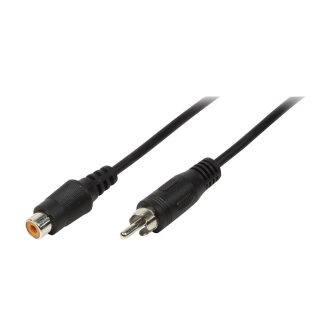 Logilink Audiokábel, RCA/M - RCA/M, fekete, 5 m (CA1032)