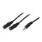 Logilink Audiokábel, 3,5 mm-es 3-Pin/M - 2x3,5 mm-es 3-Pin/F, 0,2 m (CA1046)