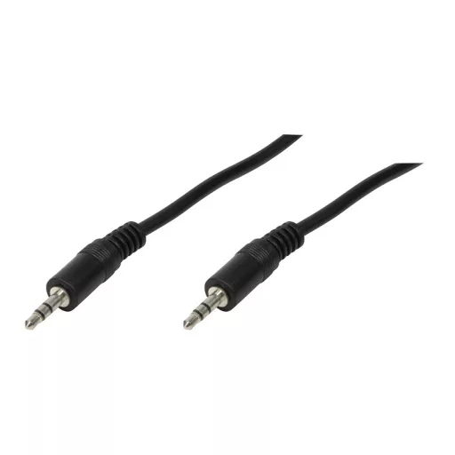 Logilink Audiokábel, 3,5 mm-es 3-Pin/M   3,5 mm-es 3-Pin/M, 0,2 m (CA1048)
