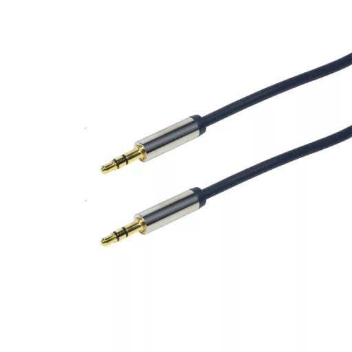 Logilink audió kábel 3.5 mm Sztereó M/M egyenes, 5 m, kék (CA10500)