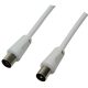 Logilink TV antenna kábel, IEC /M - IEC /F, CCS, fehér, 2,5 m (CA1061)