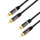 Logilink Audiokábel, 2x RCA/M - 2x RCA/M, fém, 7,5 m (CA1208)