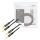 Logilink Audio kábel, 2x2 Banán csatlakozó, fém, 5 m (CA1211)