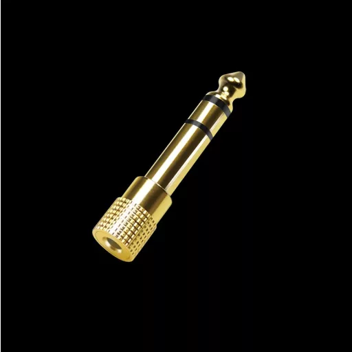 Logilink Audio adapter, 6,35 mm-es 3 tűs/M   3,5 mm-es 3 tűs/F, cink (CA1213)