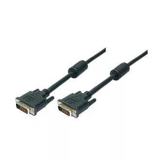   Logilink DVI kábel, DVI-D/M - DVI-D/M, 1080p, 2x ferrit, 3 m (CD0002)
