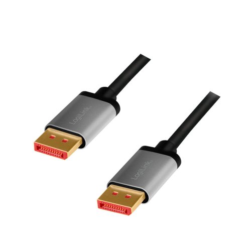 Logilink DisplayPort kábel, DP/M DP/M, 8K/60 Hz, alu, 3 m