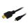 LogiLink HDMI kábel, Micro-D/M   A/M, 4K/30 Hz, fekete, 1 m (CH0030)