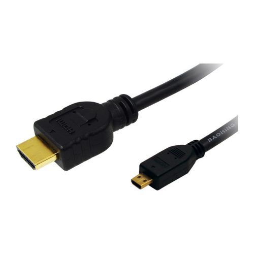 LogiLink HDMI kábel, Micro-D/M   A/M, 4K/30 Hz, 2 m