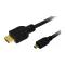 LogiLink HDMI kábel, Micro-D/M   A/M, 4K/30 Hz, 2 m (CH0032)