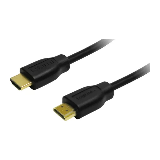 Logilink HDMI-kábel, A/M-A/M, 4K/30 Hz, fekete, 0,2 m (CH0076)